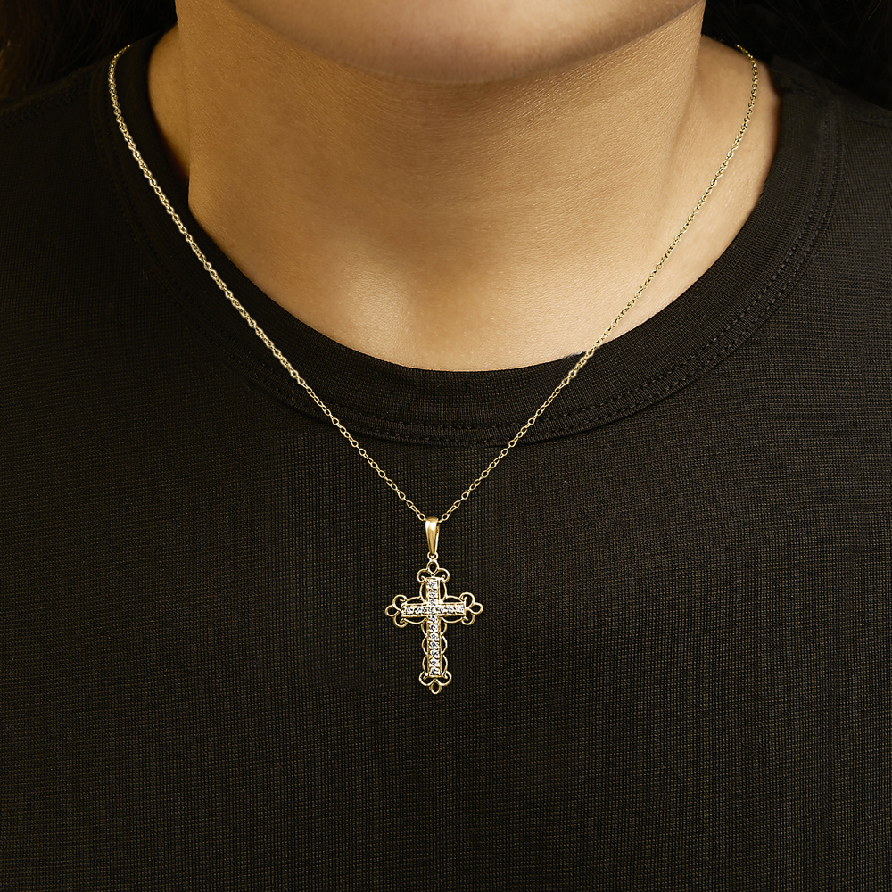 10K Yellow Flashed .925 Sterling Silver 1/4 - Picture 6 of 6
